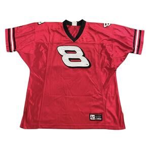 Chase Authentic NASCAR Stitched Dale Earnhardt Jr #8 Budweiser Jersey Men’s L